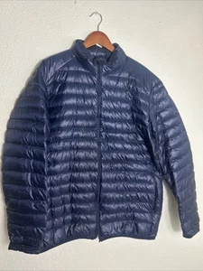 Uniqlo Mens XL Full Zip Down Puffer Jacket Navy Blue  - Picture 1 of 17