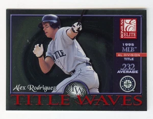 2001 Donruss Elite Title Waves #TW20 Alex Rodriguez Mariners /1995  - Picture 1 of 2