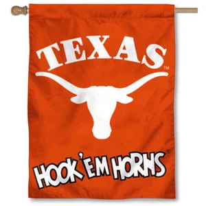 UT Longhorns Hookem Banner Flag - Picture 1 of 3