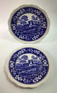 Spode - 2x Dinner Plates - The Spode Blue Room Collection “Willow” 26.5cm - Picture 1 of 16