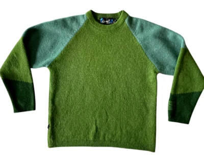 Suéter Burton Snowboard Capa Térmica Lana Mezcla Poli Talla Mediana Verde Azulado Foto 1 de 4