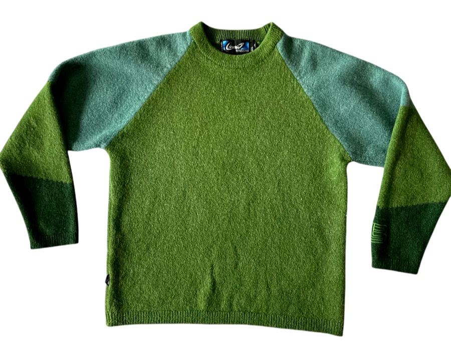 Suéter Burton Snowboard Capa Térmica Lana Mezcla Poli Talla Mediana Verde Azulado Foto 1 de 4
