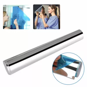 HOT SALE Self Adhesive Mirror Reflective Tile Wall Sticker Film Paper Home Decor - Picture 1 of 9