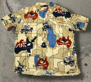 VINTAGE 1999 JD DE CASTELBAJAC DROOPY 4XL ICEBERG CAMP HAWAIIANISCHES SHIRT HERGESTELLT ITALIEN - Bild 1 von 15
