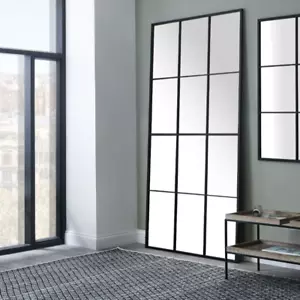 Leaning Panel Floor Mirror 12 Section Large Wall Mirror - Picture 1 of 8