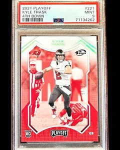 Kyle Trask RC - 2021 Panini Playoff 4TH DOWN /25 Rookie - PSA 9 - Pop 2 - Bild 1 von 5