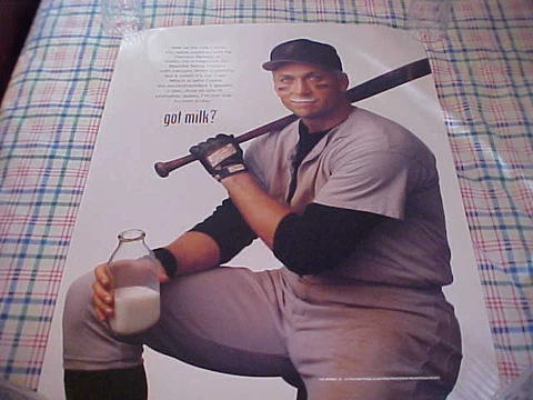 RARE 1996 FULL SIZE CAL RIPKEN JR GOT MILK POSTER BALTIMORE ORIOLES BASEBALL OLD Cover