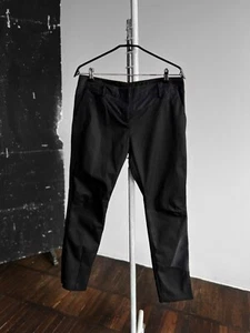 Prada Authentic Womens Black Premium Cotton Silk Pants Zipper Closure Size - M - Picture 1 of 9