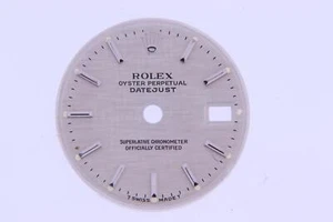 ROLEX DATEJUST LADIES SILVER TAPESTRY DIAL BATONS 6917, 6916, 69174, 79174 - Picture 1 of 2