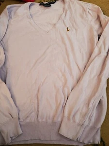 Girls Ralph Lauren  Size Large Sweater Lilac - Picture 1 of 3