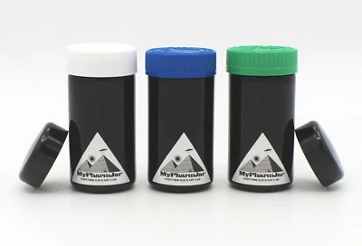  Miron Glass 100 Ml(3.3Oz) Tall Black Ultraviolet curing jar Freeshipping Violet - Image 1 of 4