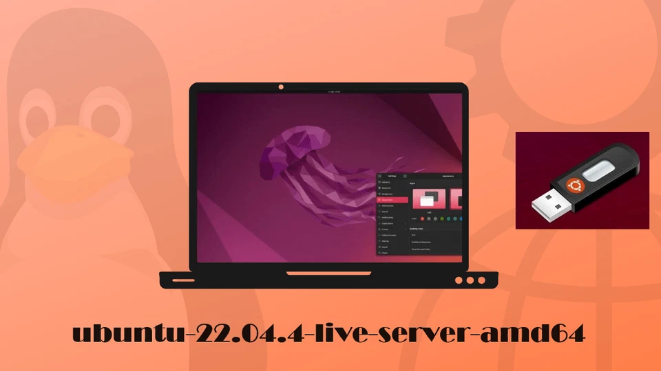 Ubuntu 22.04.4 Live Server Amd64 8GB Bootable USB Flash Installation Drive - Image 1 of 1