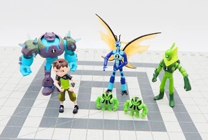 Playmates Bandai Ben 10 Action Figuren Cartoon Network Sumo Shock Rock 6 Stück - Bild 1 von 6