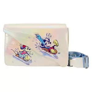 Loungefly Disney Mickey & Friends Winter Wonderland Crossbody Bag - Picture 1 of 6