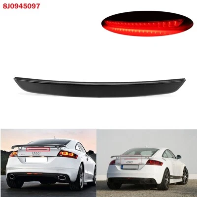 Luces de freno 3RD centrales de alto nivel LED negras con lente para Audi TT Quattro 06-15 Foto 1 de 4