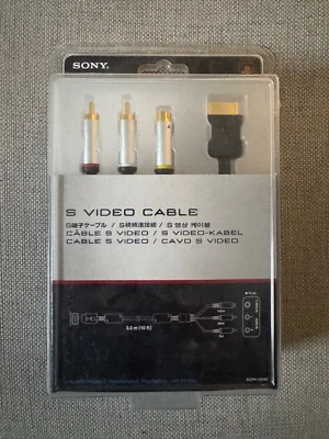 ps3 S-VIDEO CABLE LEAD Official Sony NEW PS1 PS2 AV PlayStation TV PSX OEM - Image 1 of 2