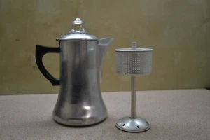 Vintage Stove Top Swan Brand British Made Coffee Percolator 1 & 1/2 Pint - Picture 1 of 7