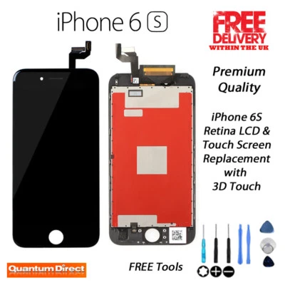 NEW iPhone 6S Retina LCD & Digitiser Touch Screen Assembly Replacement - BLACK - Image 1 of 4