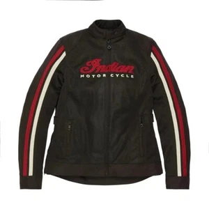 Indian Motorcycle Women’s Riding Jacket – Black & Red – Mesh Racing Biker Style - Picture 1 of 3