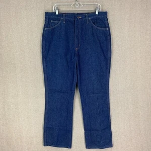 Vintage Sheplers Mens Jeans 38x30 (36x30) Blue Bootcut USA Made High Rise Denim - Picture 1 of 16