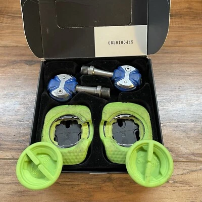 Pedales Speedplay Zero sin clip azul husillo de acero inoxidable tacos transitables 53 mm Foto 1 de 4
