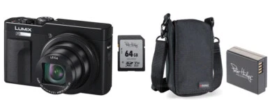 Panasonic DC-TZ99 Schwarz Kamera + Zubehörpaket : 64GB + Tasche + Akku ! - Bild 1 von 4