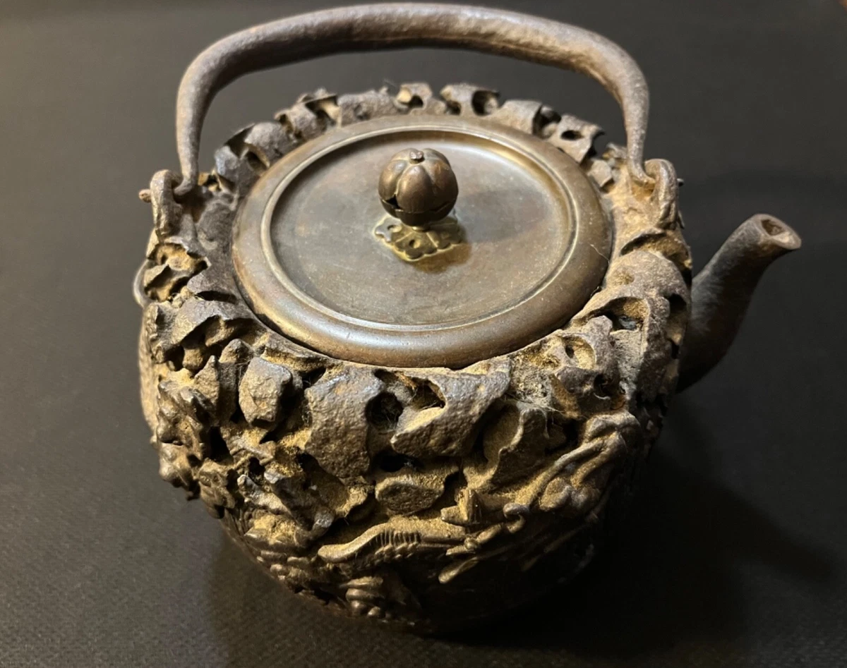 古董原始铁古董日本茶壶| eBay