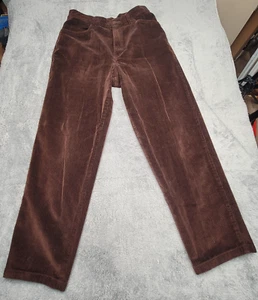 Pantaloni LRL Lauren Ralph Lauren in velluto a coste misto cotone marrone da donna taglia 12 - Foto 1 di 8