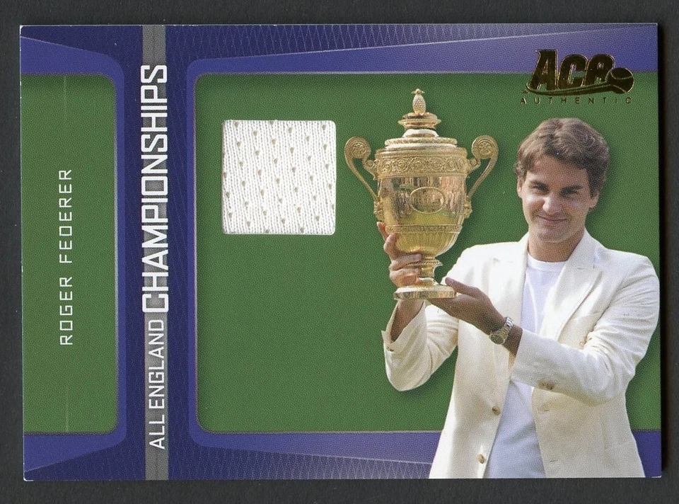 Roger Federer 2007 Ace Authentic All England Championships Material #EC-3 Card - Image 1 of 1