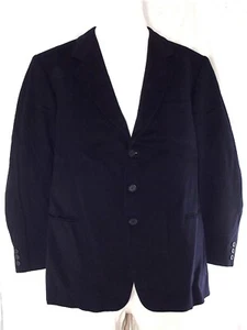 Linexter Tailored Blazer Jacket Mens Blue Wool Made Italy Wool Size XXL - Picture 1 of 7
