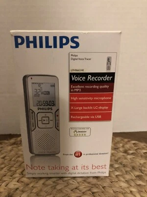 Philips Digital Voice Tracer Digital MP3 Recorder LFH0662/40    - Image 1 of 4