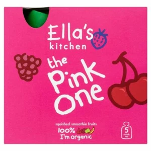 Ella's Kitchen the Pink One Organic Squished Smoothie Fruits (5x90g) - Picture 1 of 1