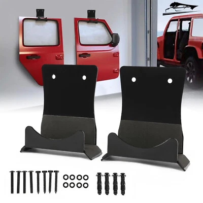 Perchas de puerta extraíbles de montaje en pared de 65 lb para taller de carrocería de reparación automática YJ TJ JK JL JT Foto 1 de 4