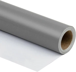 Gray Wrapping Paper Solid Color - Mini Roll - for Christmas, Wedding, Birthday, - Picture 1 of 7