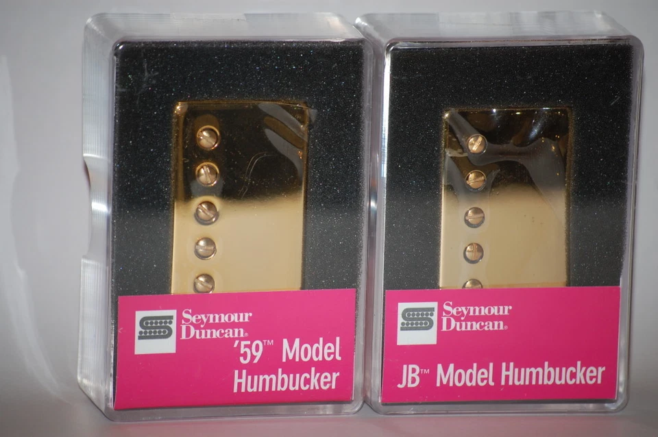 Juego de pastillas Humbucker Seymour Duncan SH-4 JB Bridge & SH-1 59 Neck DORADO - NUEVO Foto 1 de 1