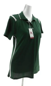 Antigua Women's Green Polo Shirt Collared Neck Desert Dry Short Sleeve Size S - Picture 1 of 5