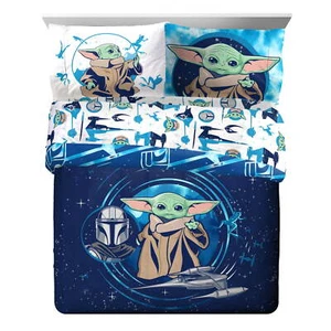 Blue 7 Piece Full bed Set w/ Sham - Picture 1 of 7