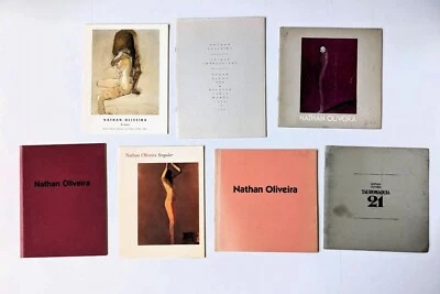 Seven NATHAN OLIVEIRA Art Exhibition CATALOGS - Each SIGNED & INSCRIBED - Image 1 of 4