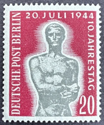 Germany 1954 Scott #9N107 Mint Stamp MHN OG Bondage 10th Anniv. - Image 1 of 2