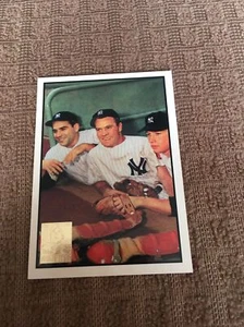 Nice 1996 Topps Mickey Mantle Yogi Berra Hank Bauer Commemorative Card #21 - Picture 1 of 2