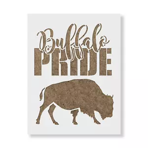 Plantilla Buffalo Pride - Plantillas Mylar reutilizables para pintar - Imagen 1 de 5