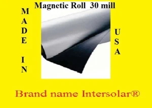 Hoja de Letrero Magnético 12" Ancho x50Ft ROLLO 30 Mil BLANCO Hecho en EE. UU. Alta Calidad - Imagen 1 de 2