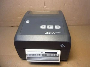 Zebra ZD420 203DPI Label Printer USB 104mm Etiketten Drucker TESTED OK + PSU - Bild 1 von 7