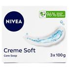 NIVEA Creme Care Soft Soap Bars for All Skin Types with Almond Oil 3 x 100g