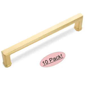 *10er Pack* Cosmas Schrank Hardware gebürstet Gold moderne Griffgriffe #1941-128BG - Bild 1 von 1