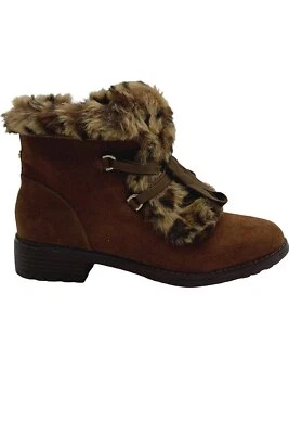 Isaac Mizrahi Live! Bota de excursionista de gamuza con cordones y piel sintética chocolate Foto 1 de 4