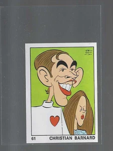 # 61 CHRISTIAN BARNARD 1973 PANINI VIP OK sticker - Picture 1 of 1