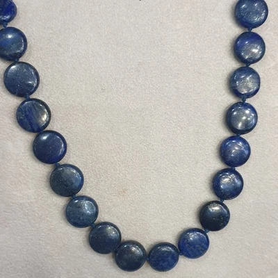 Collana giocollo di lapislazzuli con chiusura In argento 925 - Immagine 1 di 4