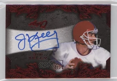 2017 Leaf Q Red Spectrum /10 Jim Kelly #BA-JK1 Auto HOF - Image 1 of 2
