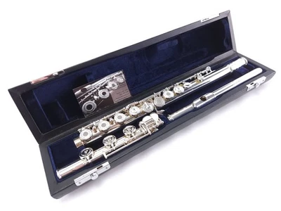 Flauta Haynes Amadeus 800 (680) Intermedia Pie B Agujero Abierto Reacondicionada++ Foto 1 de 4